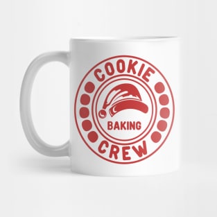 Cookie Baking Crew Christmas Red Text Mug